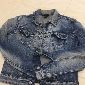 Denim jacket - flower art